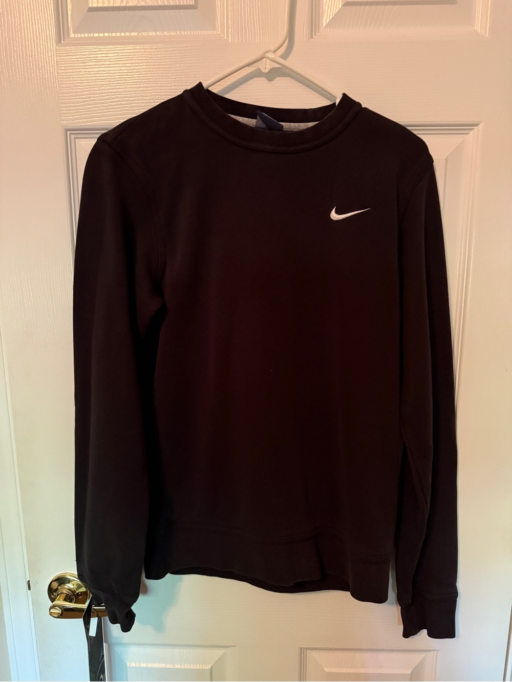 Nike Black Pullover Sweatshirt with White Swoosh Tag